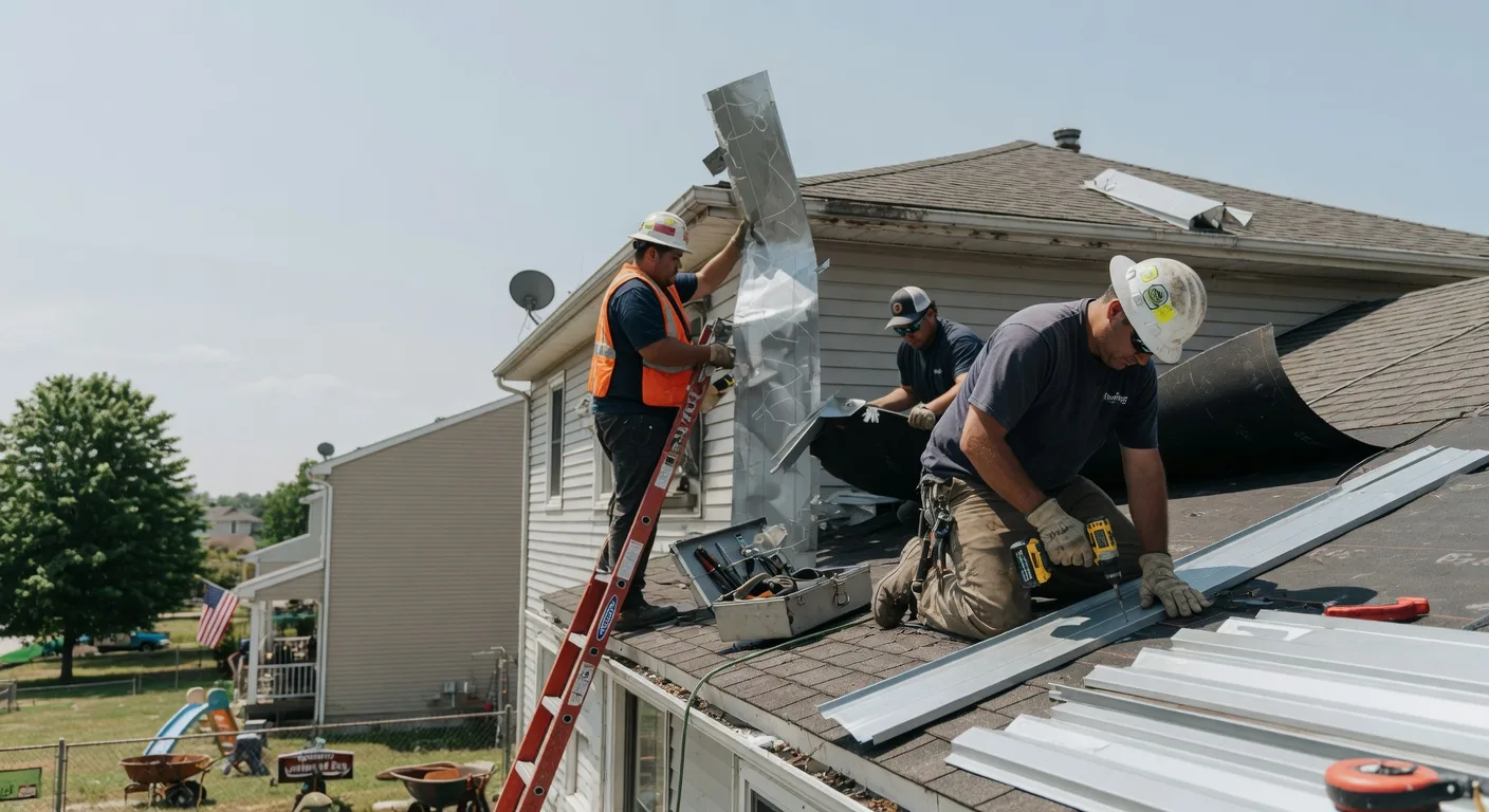 Storm Damage Metal Roof Repair in New Ellenton, SC